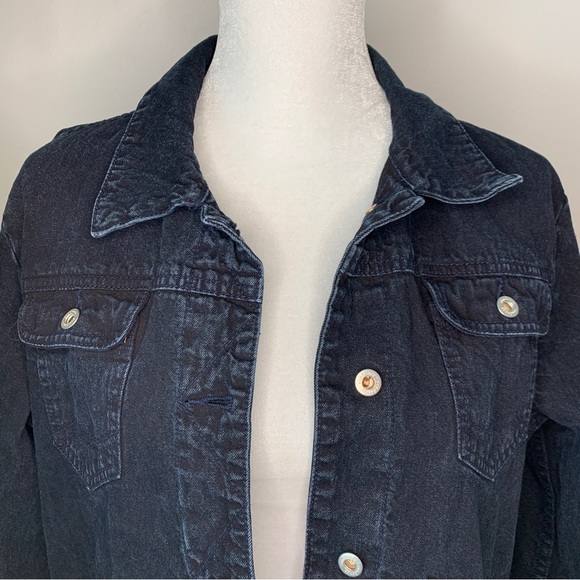 Sundance Dark Navy Jean Jacket. - Picture 4 of 8